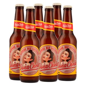 Cerveza Doña Chela Blonde Ale N/R (6 Pz) 355 ml