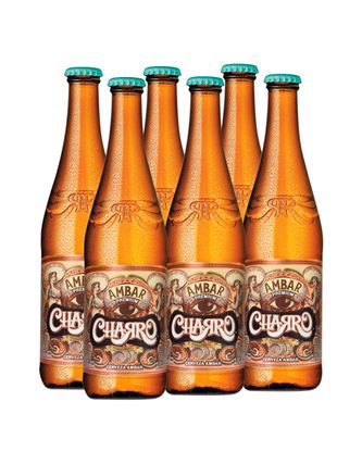 Cerveza Charro Ambar N/R (6 Pz) 355 ml