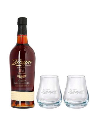 Ron Zacapa Solera G Rva 23 750 ml C/2 Vasos Zacapa