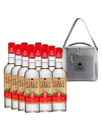 Licor de Agave Cielo Azteca Tamarindo Picante 12bt 750 ml C/Hielera