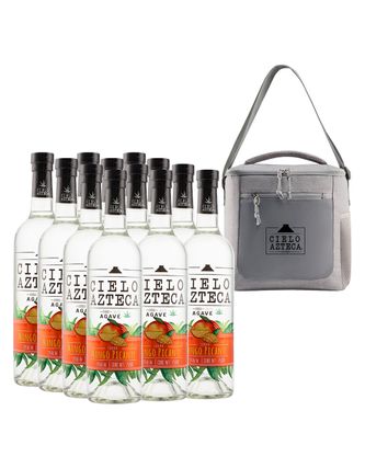 Licor de Agave Cielo Azteca Mango Picante 12bt 750 ml C/Hielera