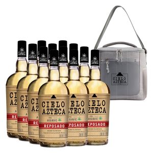 Licor de Agave Cielo Azteca Rep 12bt 1.75 L C/Hielera