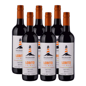 Vino Tinto Lobito De Mar Seleccion (Caja 6 Botellas) 750 ml