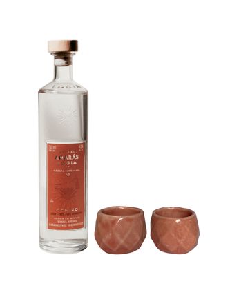 Mezcal Amarás Logia Joven  Cenizo C/2 Jícaras 700 ml