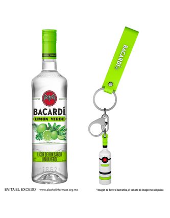 Licor Bacardi De Ron Limon Verde C/Llavero 750 ml