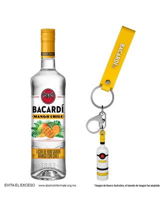 Licor Bacardi De Ron Mango Con Chile C/Llavero 750 ml