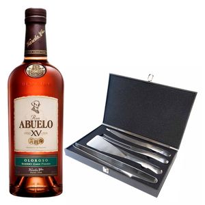 Ron Abuelo Añejo Xv Años Oloroso C/Set Para Asador S. Diamon 750 ml