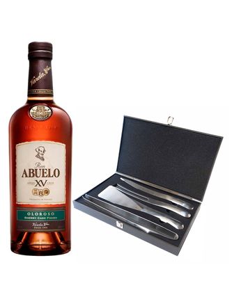 Ron Abuelo Añejo Xv Años Oloroso C/Set Para Asador S. Diamon 750 ml