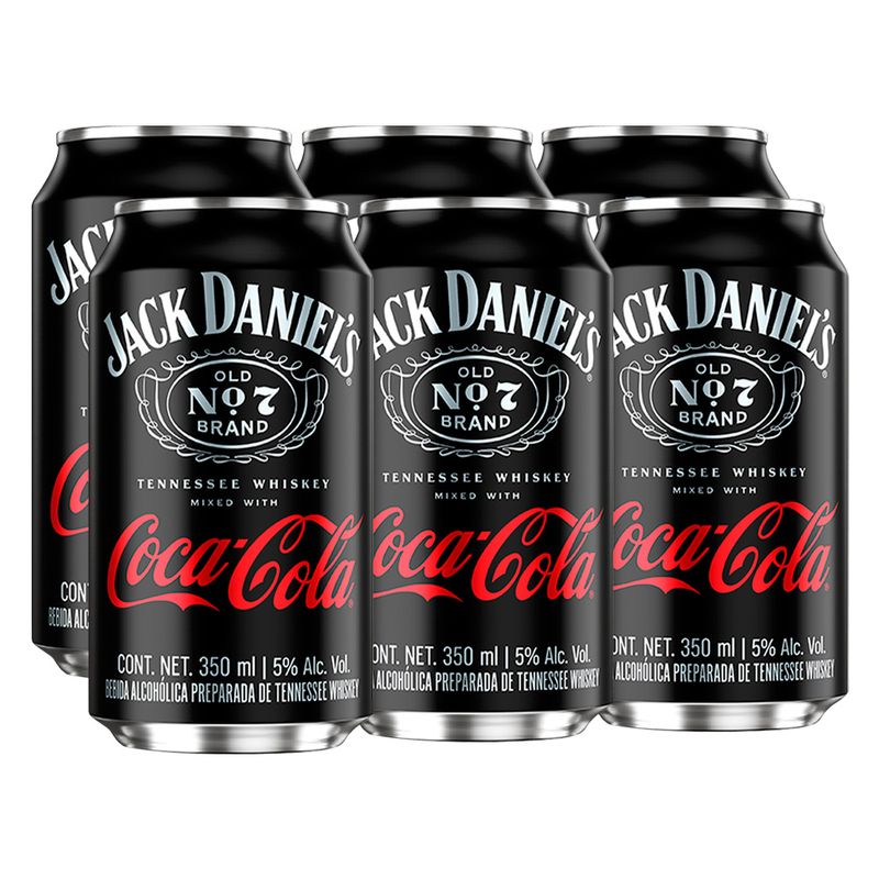 Jack-Daniels-Coca-Cola-Lata--6-Pz--350-ml
