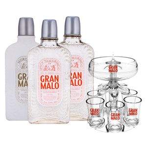 Licor De Tequila Gran Malo Tamarindo 2Bt+Horchata C/Pulpo 750 ml