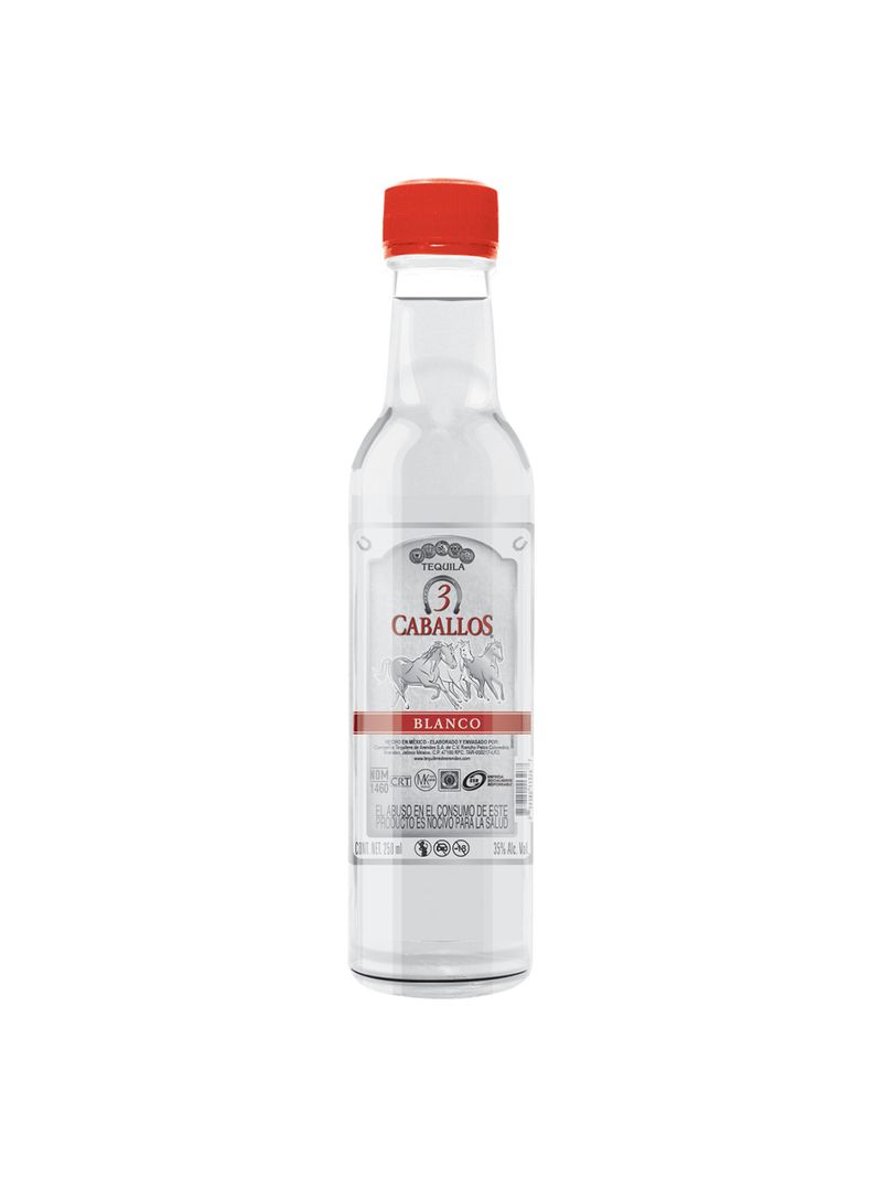 Tequila-3-Caballos-Blanco-250-ml