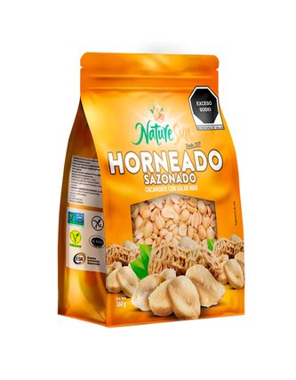 Cacahuate Nature Sun Horneado Sazonado con Sal de Mar 360 g
