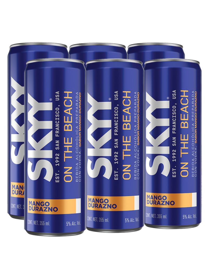 Skyy-Blue-On-The-Beach--Mango-Durazno--Lata--6-X-355Ml-