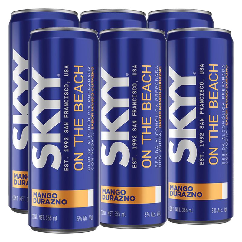 Skyy-Blue-On-The-Beach--Mango-Durazno--Lata--6-X-355Ml-