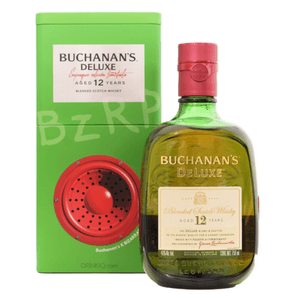 Whisky Buchanan's 12 Años X BZRP con estuche amplificador de sonido
