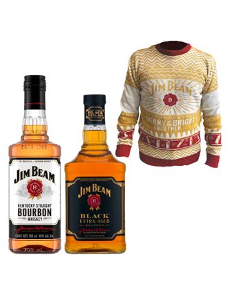 Whisky Jim Beam Black+White C/Sweater 750 ml