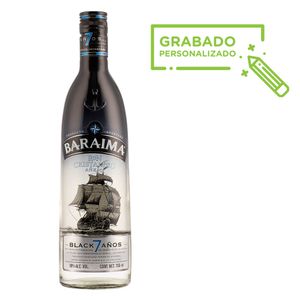 Ron Baraima Black Añejo Cristalino 7 Años (Grabado) 750 ml