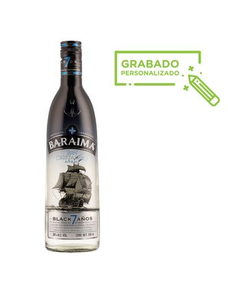 Ron Baraima Black Añejo Cristalino 7 Años (Grabado) 750 ml