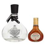 Tequila-Campo-Azul-Añejo-Cristalino-750-ml-C-Amareto-200-ml
