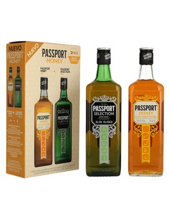 Licor Passport Honey 700 ml+Passport Selection 700 ml
