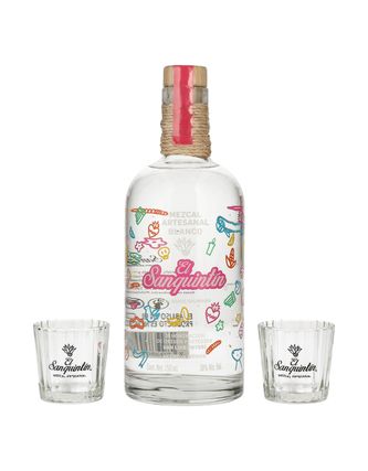 Mezcal El SanQuintín C/2 Vasos 750 ml