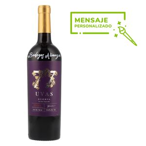 Vino Tinto 77 Uvas Tempranillo Reserva (13.5º) (Personalizado) 750 ml