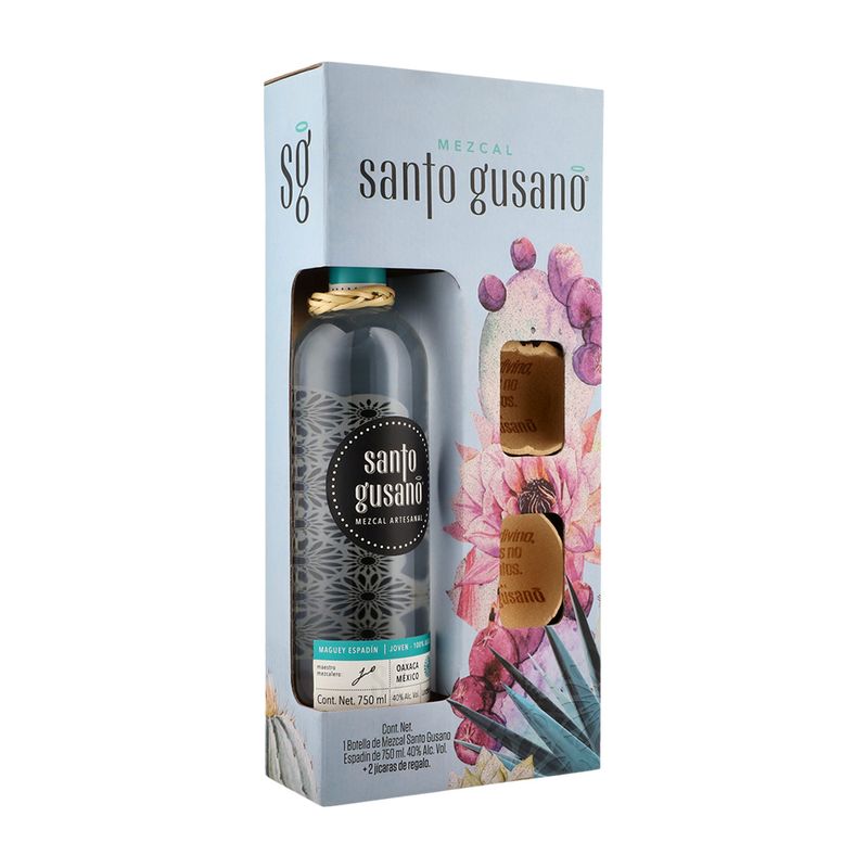 Mezcal-Santo-Gusano-Joven-C-2-Jicaras-750-ml