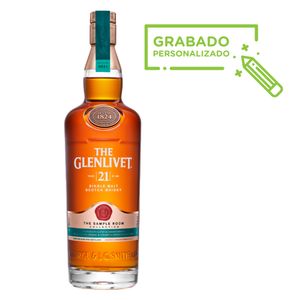 Whisky The Glenlivet 21 Años 750 ml Grabado