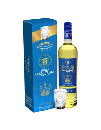 Tequila Hacienda de Tepa Rep.750 ml C/Vaso Tequilero