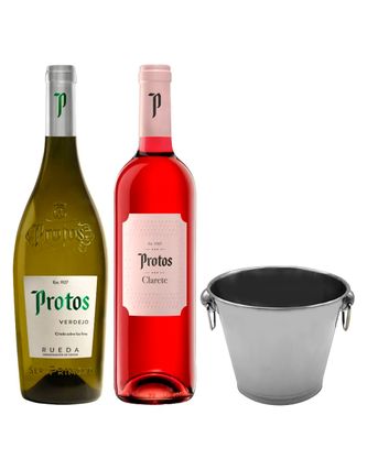 Vino Blanco Protos Verdejo+Vr Clarete C/Hielera 750 ml