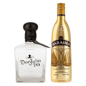 Tequila Don Julio 70 Añejo 700 ml C/Baraima Gold 750 ml