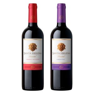 Vino Tinto Sta Helena Cabernet Varietal 750ml+Carmenere Varietal 750 ml
