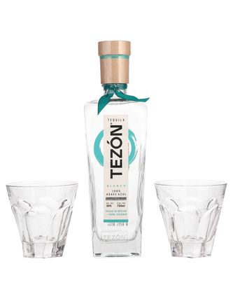 Tequila Tezon Blanco 750 ml C/2 Vaso Karat