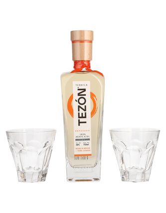 Tequila  Tezón Reposado 750 ml C/2 Vaso Karat