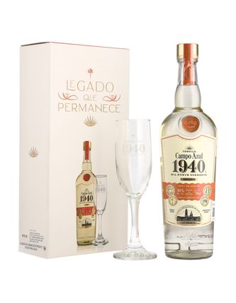 Tequila Campo Azul 1940, Rep. C/Copa 750 ml