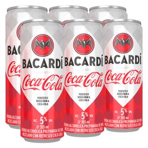 Bacardi Coca Cola Lata (6 Pza) 355 ml