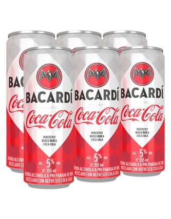 Bacardi Coca Cola Lata (6 Pza) 355 ml
