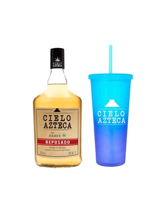 Licor de Agave Cielo Azteca Rep. 3 L C/Vaso