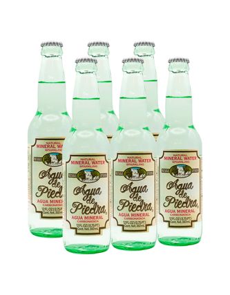 Agua De Piedra Mineral Carbonatada (6 Bot) 360 ml