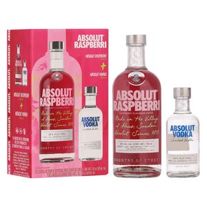 Paquete: Vodka Absolut Raspberri - Azul