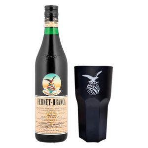 Licor Fernet Branca de Hierbas 750 ml C/ 1 Vaso Fernet Branca