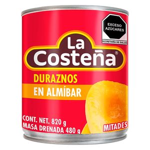Duraznos La Costeña Mitades en Almíbar 820 g