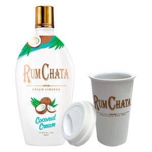 Crema de Licor Rumchata Coconut Cream 750 ml C/Vaso Ceramica