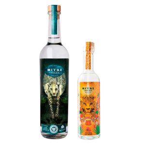 Mezcal Mitre Origen Artesanal Joven 700 ml C/Tamborines 375 ml
