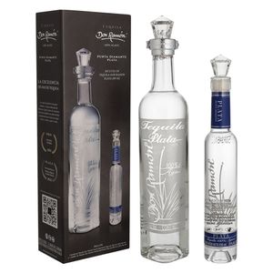 Tequila Don Ramón Plata Punta Diamante 750 ml C/Bot 200 ml