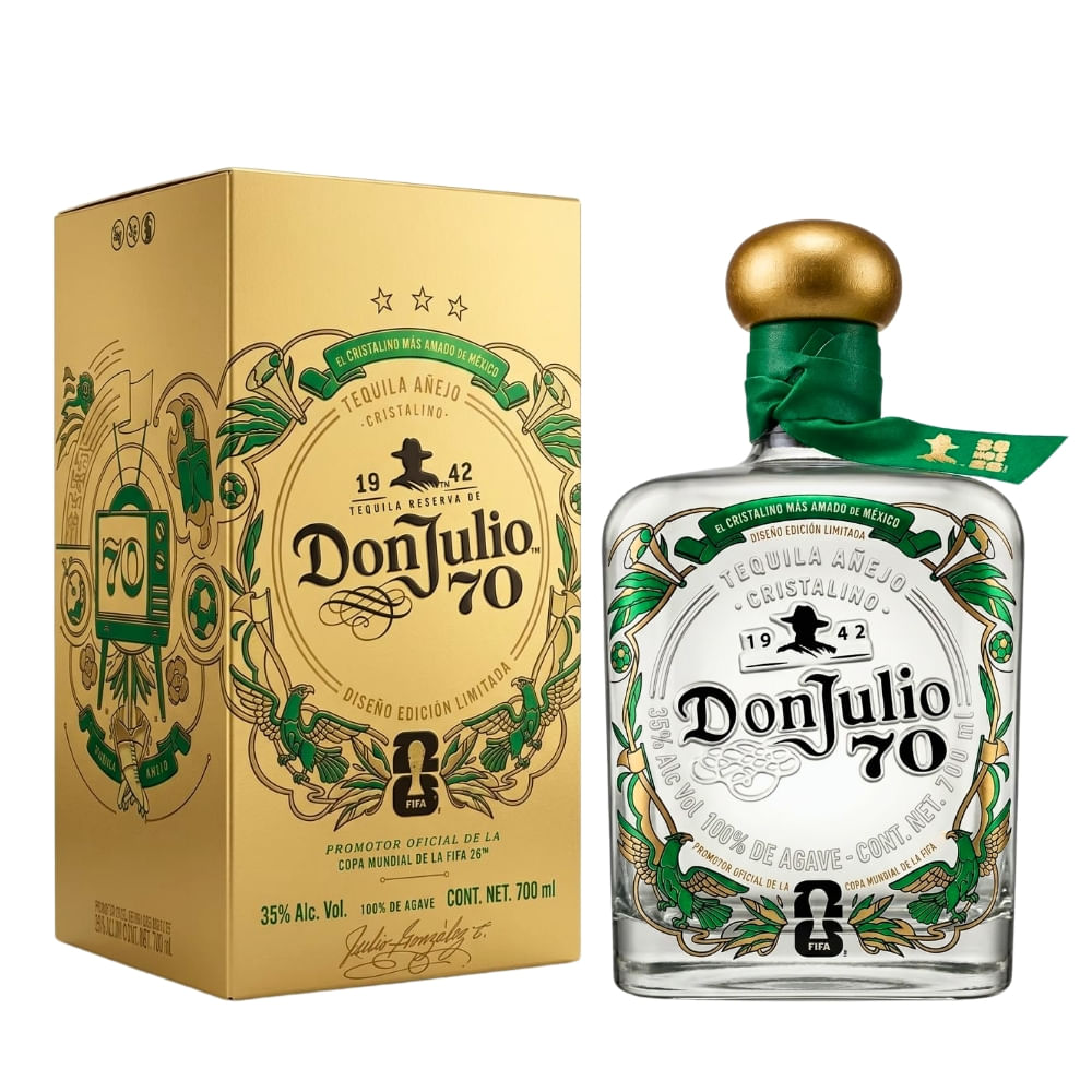 Tequila Don Julio 70 100% Edición Mundial 700 ml - Bodegas Alianza