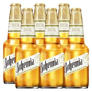 Cerveza Bohemia Clara Cristal N/R (6 Bot) 355 ml