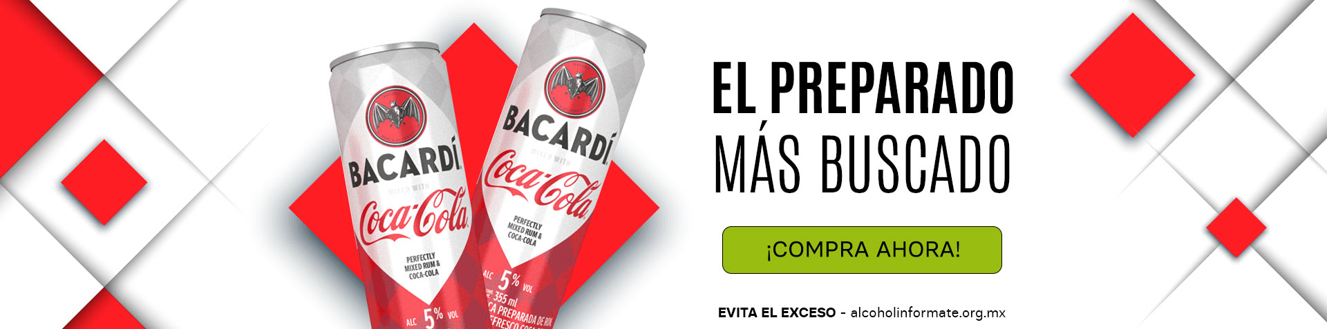 Campaña Bacardi con Coca Cola Nuevo Producto